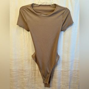 Taupe Backless Bodysuit